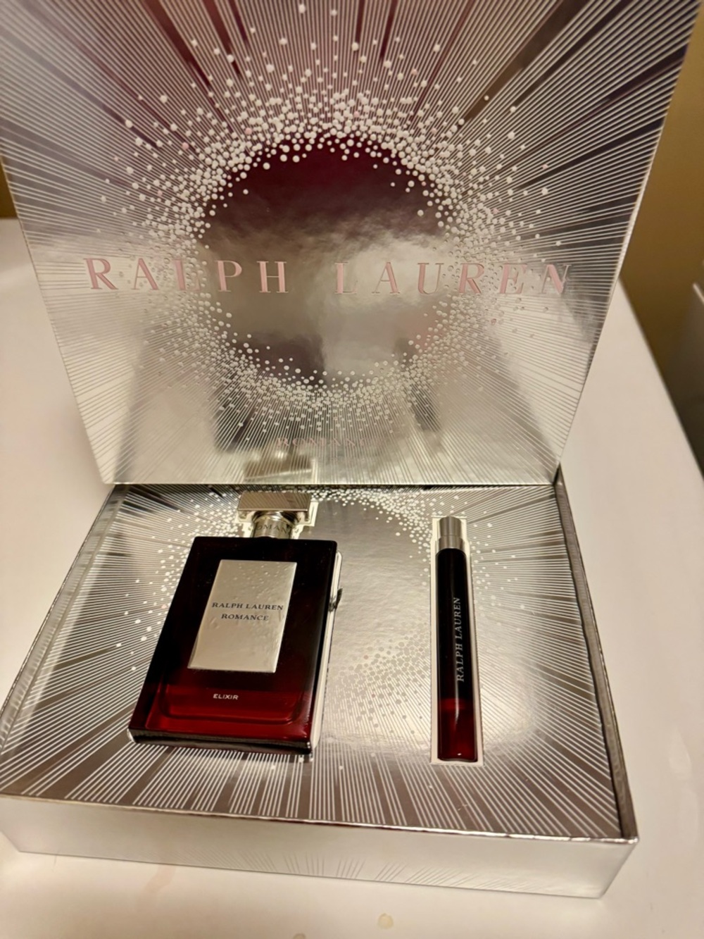 Ralph Lauren Romance Elixir Eau de Parfum Gift Set - Silver and Deep Red